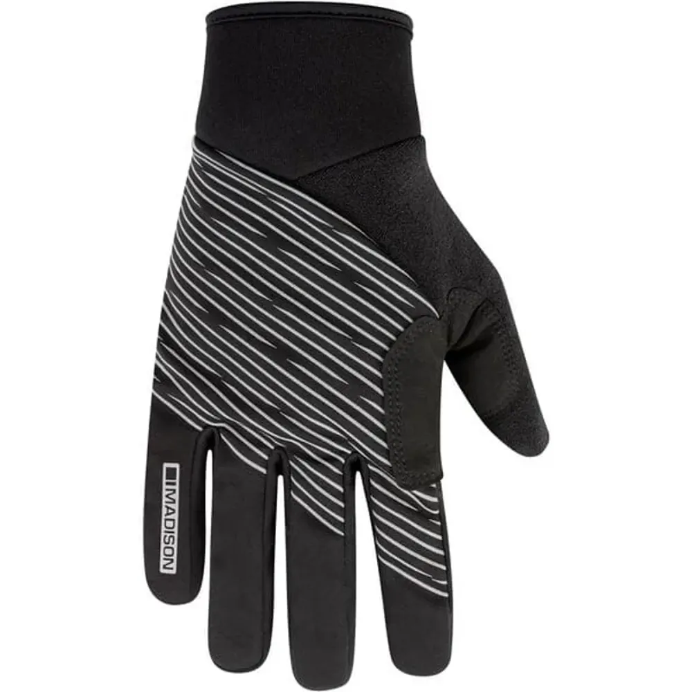 South Downs Bikes Madison Stellar Reflective Windproof Thermal Gloves in Black | FREE delivery over £30 + Cycle Scheme