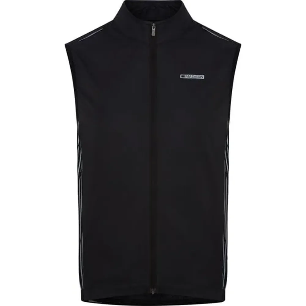 South Downs Bikes Madison Stellar Reflective Windproof Gilet in Black | FREE delivery over £30 + Cycle Scheme