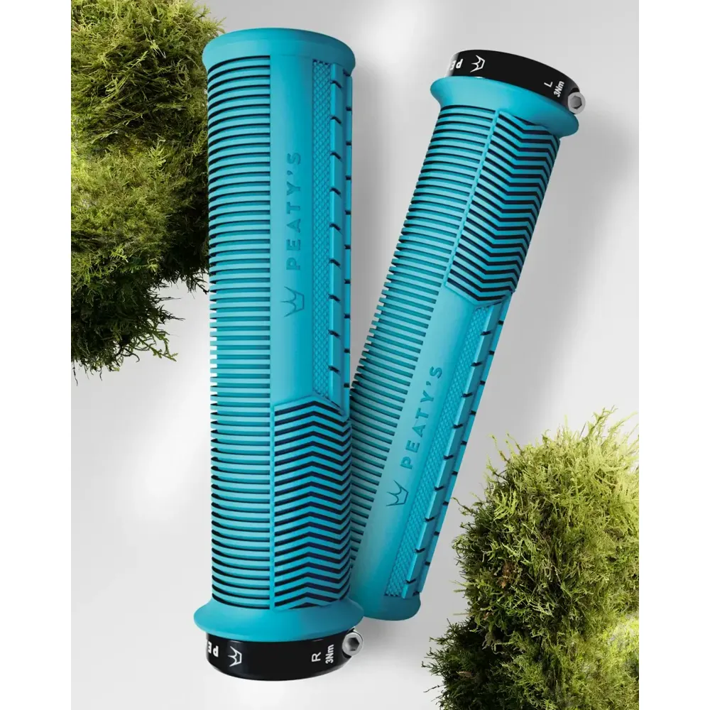 South Downs Bikes Peaty's Monarch Mushroom Grip Turquoise Thick or Thin | FREE delivery over £30 + Cycle Scheme