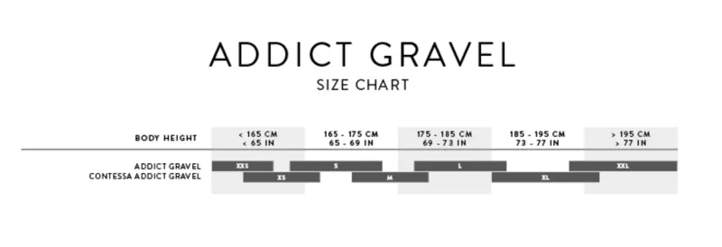 Addict Size Chart