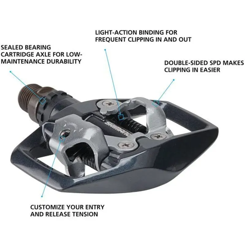 Pedal ed500 Spd Black 9/16 inches-1