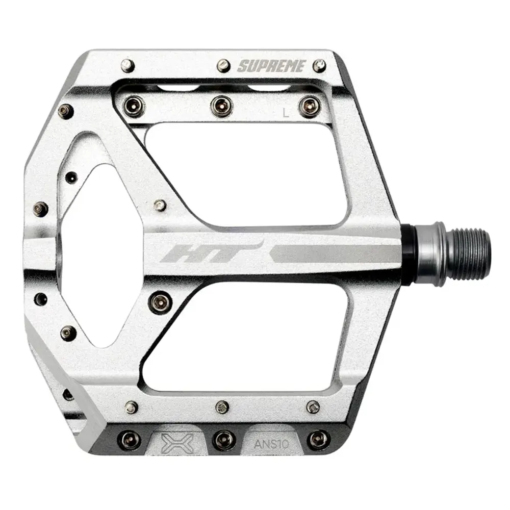 South Downs Bikes HT Components ANS-10 Supreme 9/16-inch Pedals in Silver | FREE delivery over £30 + Cycle Scheme