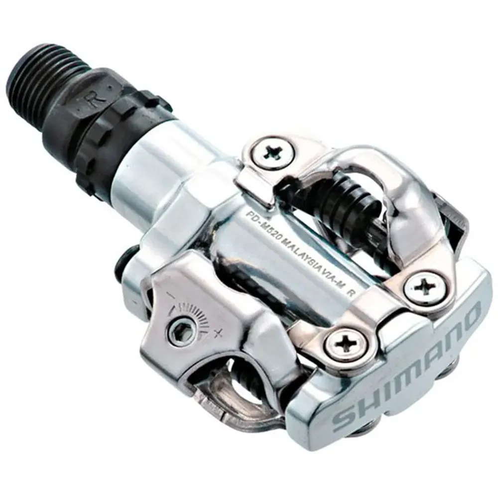 South Downs Bikes Shimano Pedal m520 Sr Silver 9/16 inches | FREE delivery over £30 + Cycle Scheme