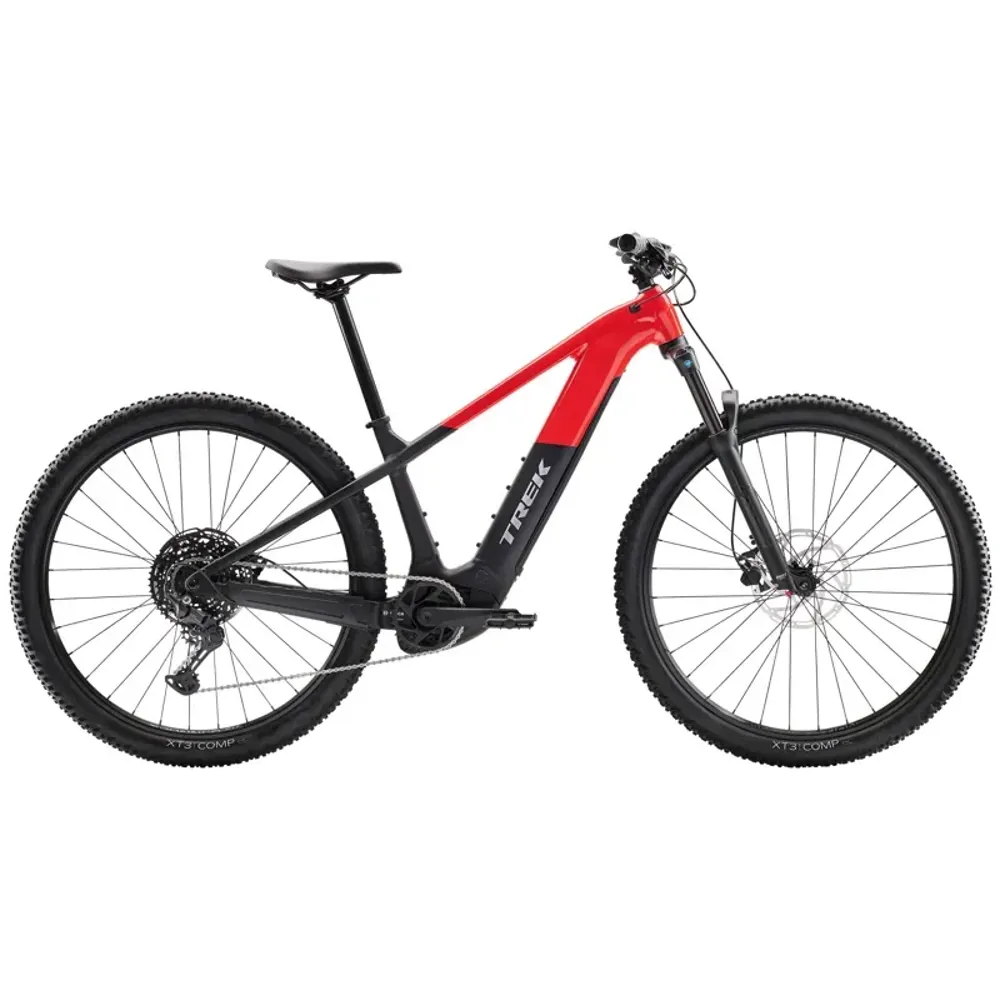 South Downs Bikes Trek Powerfly+ 4 27.5 Electric Mountain Bike in Gloss Radioactive Red/Matte | FREE delivery over £30 + Cycle Scheme