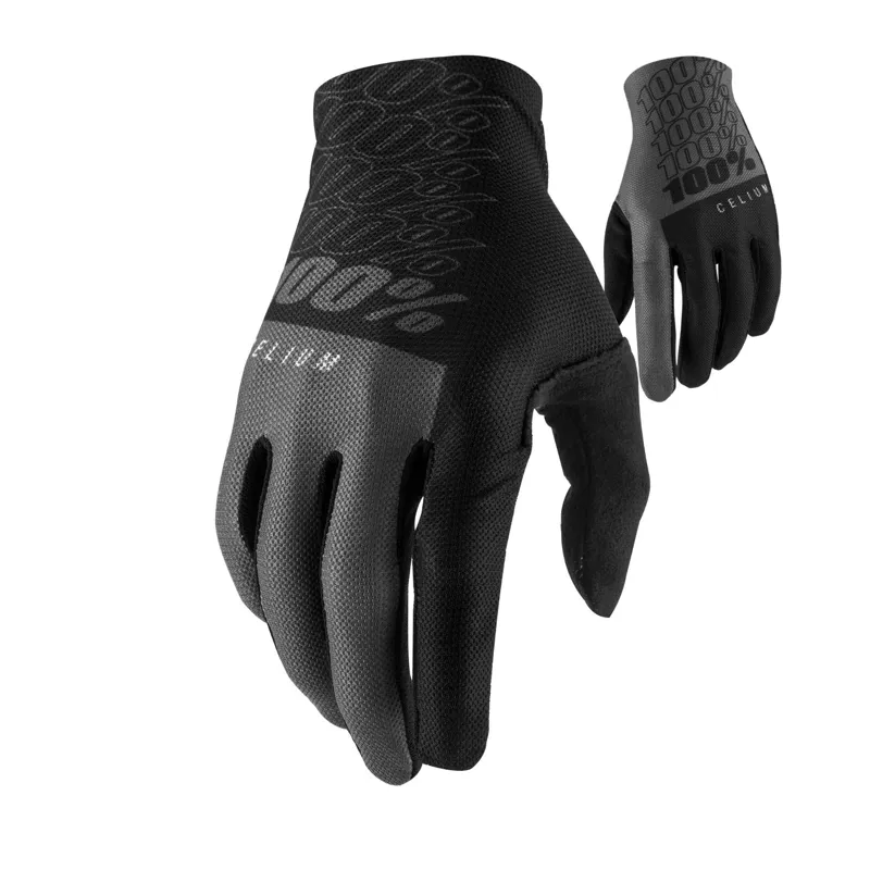 100% Celium Glove Black/Grey