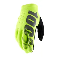 South Downs Bikes 100% Brisker Cold Weather Glove Fluo Yellow | FREE delivery over £30 + Cycle Scheme