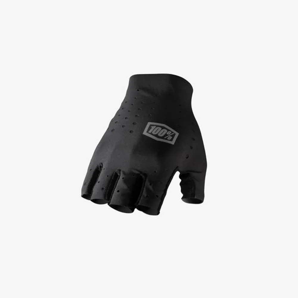 South Downs Bikes 100% 100 Sling Short Finger Glove Black | FREE delivery over £30 + Cycle Scheme