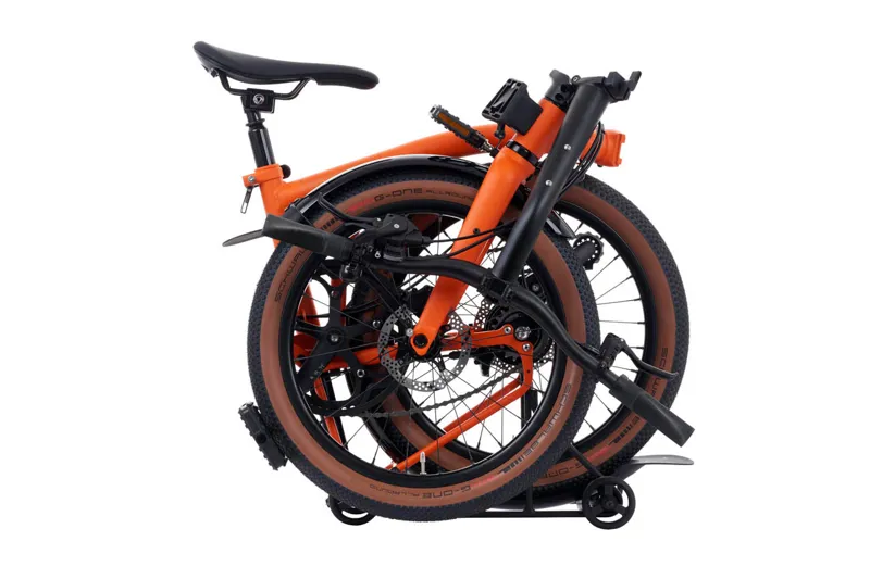 Brompton G-Line 8spd Medium in Adventure Orange with Rack-3