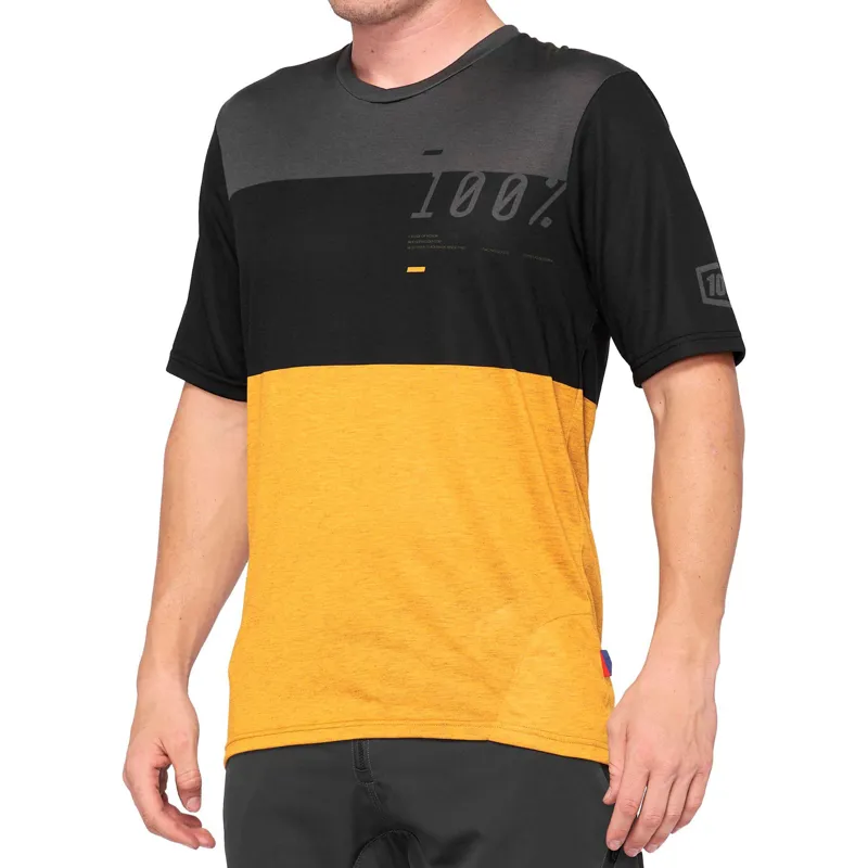 100 Airmatic Jersey Black/Mustard