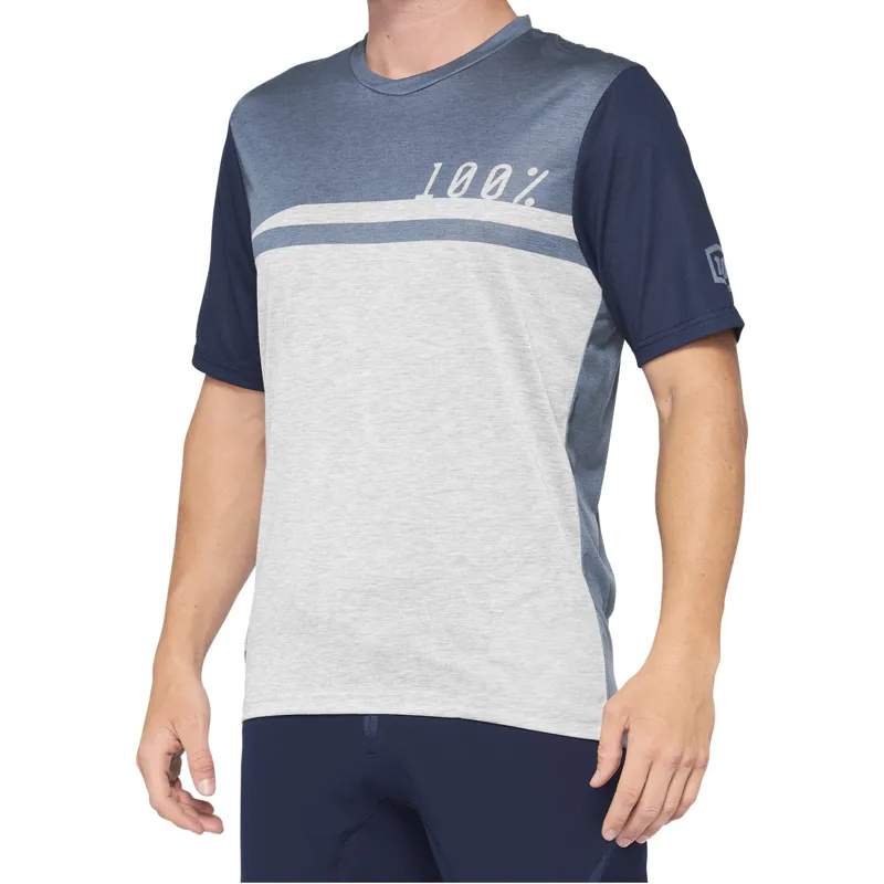 100% Airmatic Jersey Steel Blue/Grey