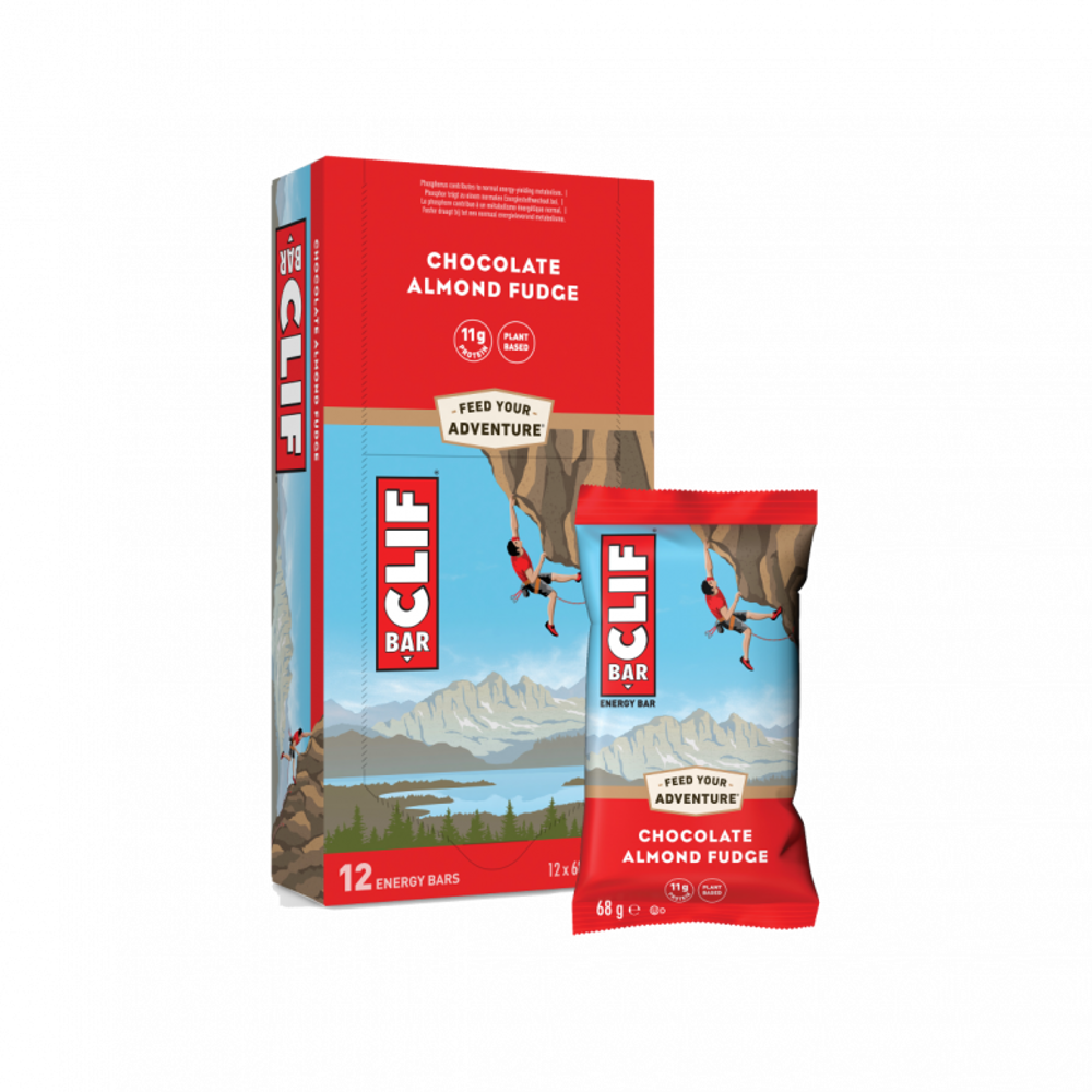 South Downs Bikes Clif Bar - Chocolate Almond Fudge - 12 Pack | FREE delivery over £30 + Cycle Scheme
