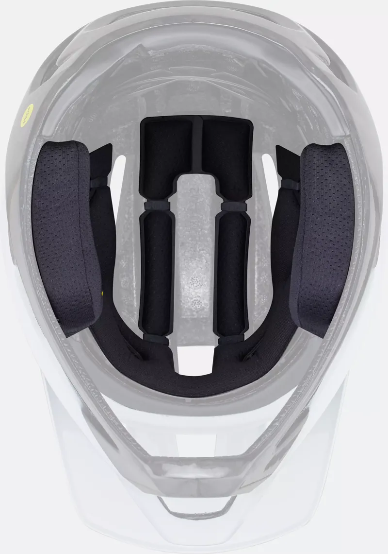 Specialized Gambit Full Face MTB Helmet in White/Carbon-7