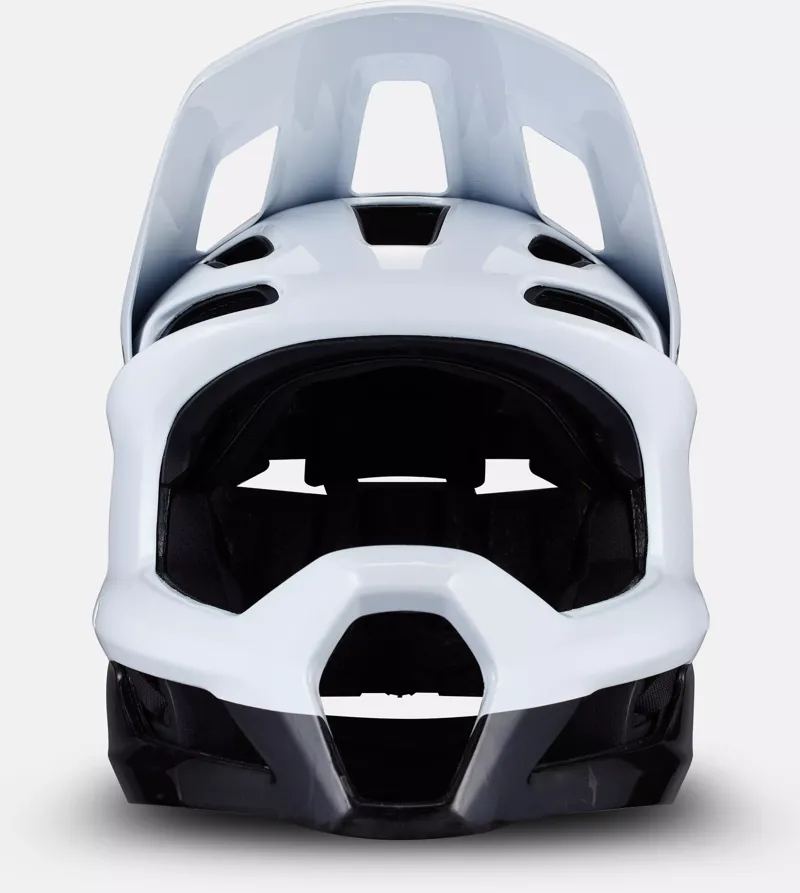 Specialized Gambit Full Face MTB Helmet in White/Carbon-5