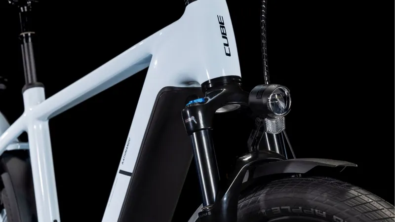 Cube Kathmandu Hybrid One 800 Hybrid Bike in Polar White/Black-2