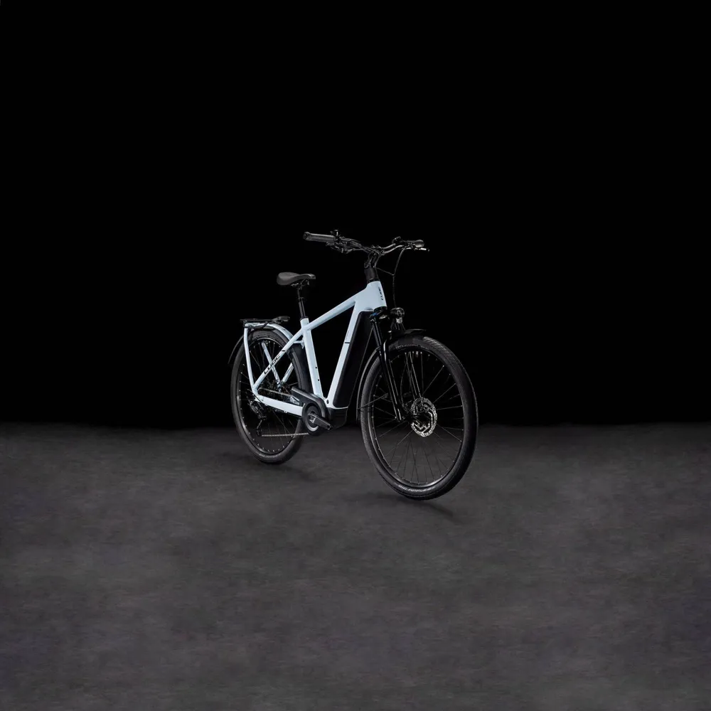 South Downs Bikes Cube Kathmandu Hybrid One 800 Hybrid Bike in Polar White/Black | FREE delivery over £30 + Cycle Scheme