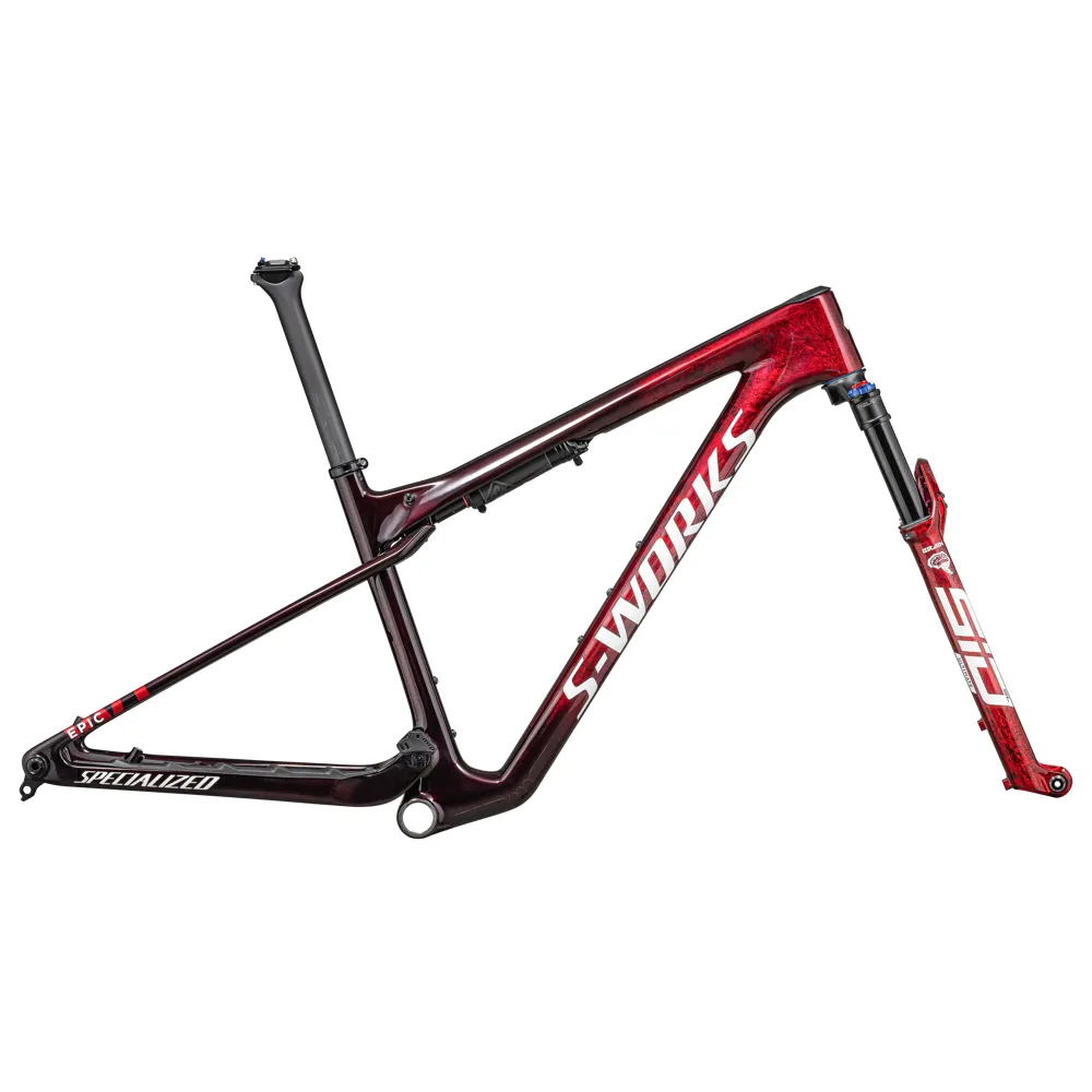 South Downs Bikes Specialized S-Works Epic World Cup Frameset Red/Silver Granite/White Silver | FREE delivery over £30 + Cycle Scheme