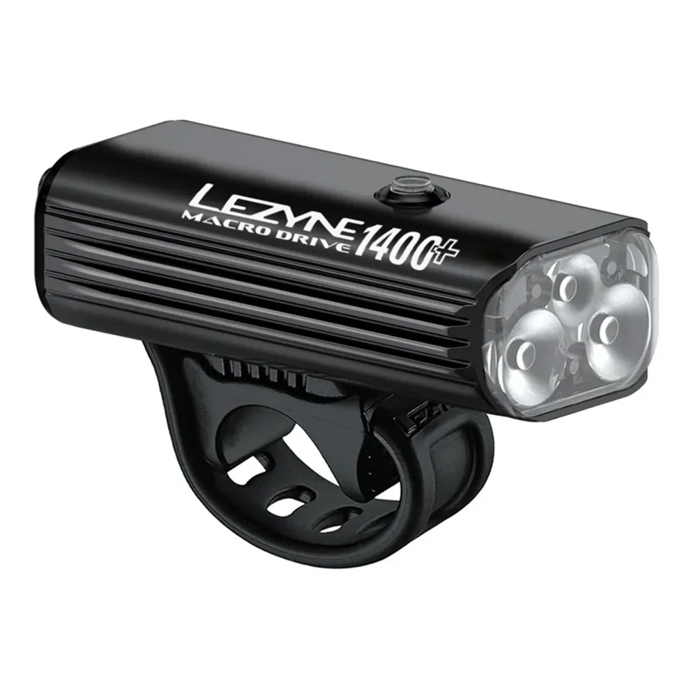 South Downs Bikes Lezyne - Macro Drive 1400+ Front - Satin Black 1400 | FREE delivery over £30 + Cycle Scheme