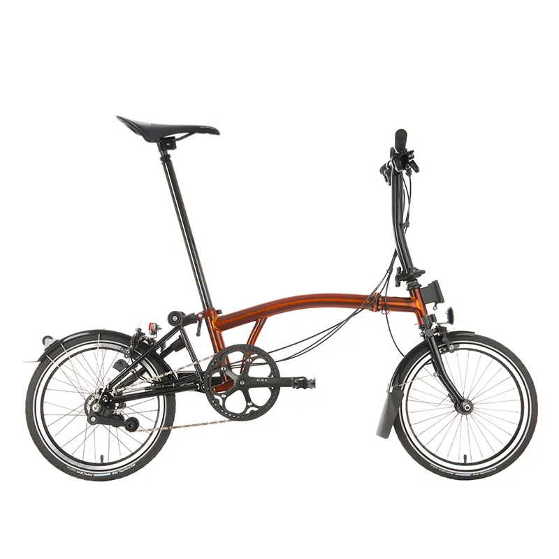 Brompton C-Line Explore Low Handlebar - Flame Lacquer/Black Edition 