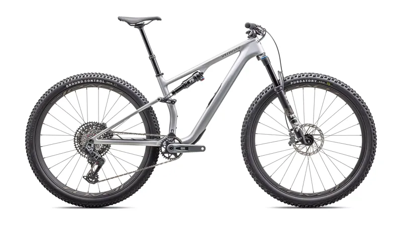 Specialized Epic 8 EVO Expert Downcountry Bike in Silver/Gunmetal