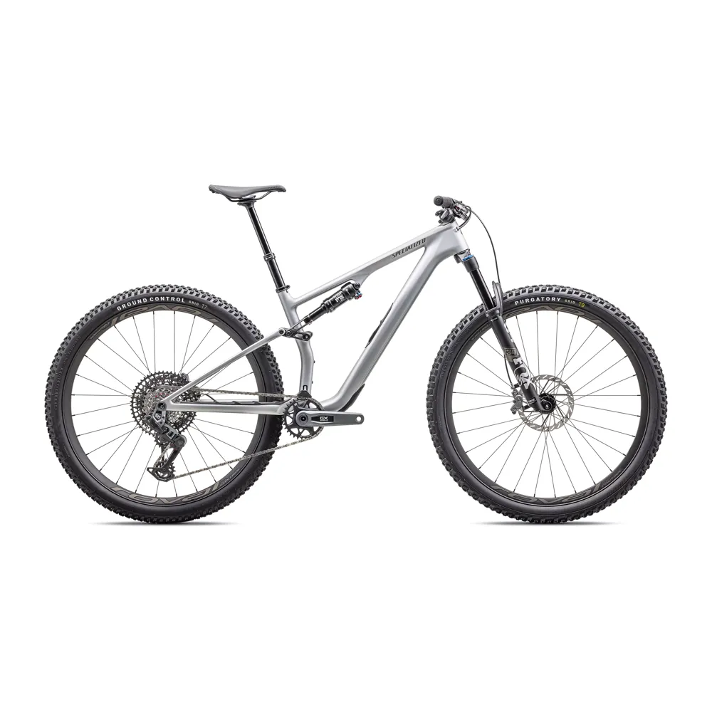South Downs Bikes Specialized Epic 8 EVO Expert Downcountry Bike in Silver/Gunmetal | FREE delivery over £30 + Cycle Scheme