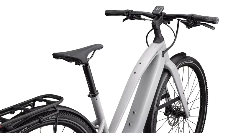 Specialized Turbo Vado 5.0 Step-Through eHybrid Bike in Gloss Dove Gray-1