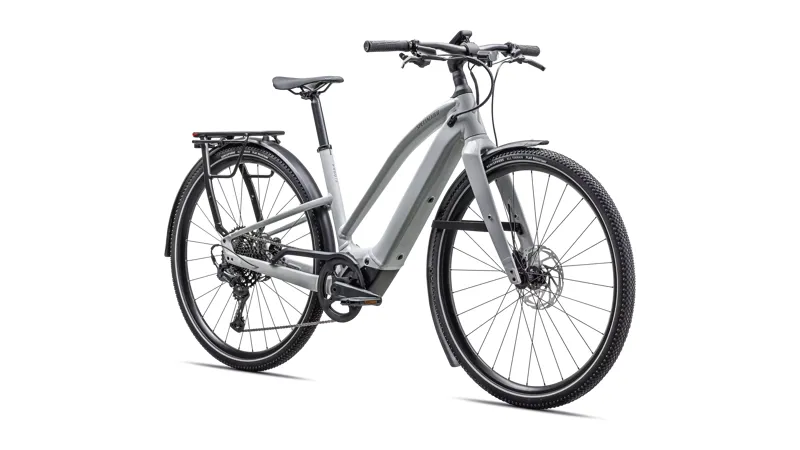 Specialized Turbo Vado 5.0 Step-Through eHybrid Bike in Gloss Dove Gray-5