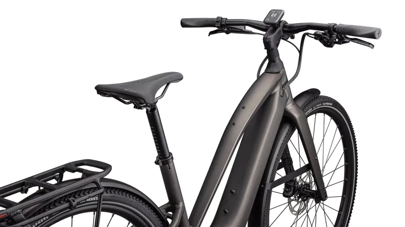 Specialized Turbo Vado SL 2 4.0 Step-Through eHybrid Bike in Gunmetal/Smoke Frost-1
