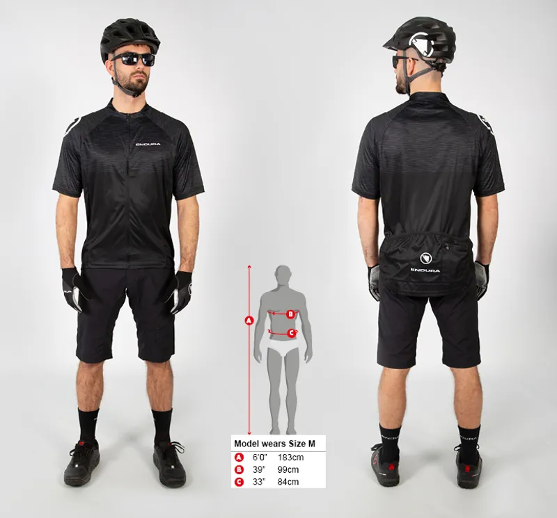 Endura Hummvee Ray Short Sleeve Jersey in Black-1