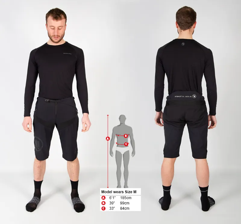 Endura MT500 Burner Shorts in Black-1