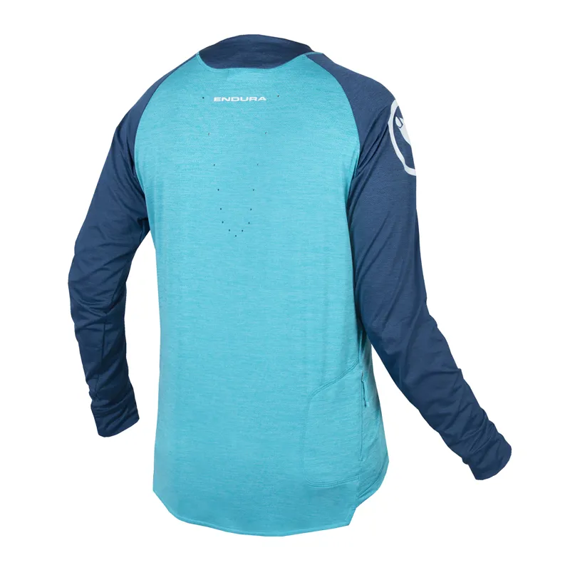 Endura SingleTrack L/S Jersey in Atlantic-5