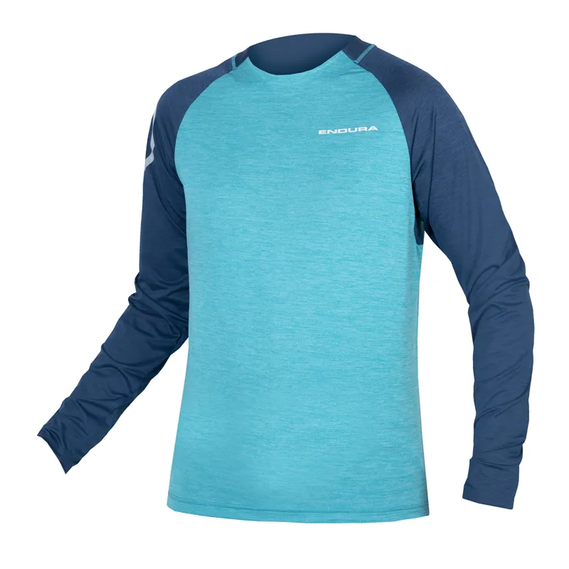 Endura SingleTrack L/S Jersey in Atlantic-4