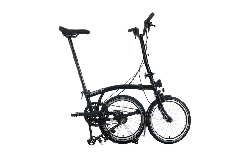 Brompton C Line 4-Speed Matt Black Mid bar with Super Roll+-2