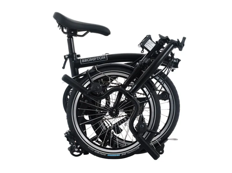 Brompton C Line 4-Speed Matt Black Mid bar with Super Roll+-3