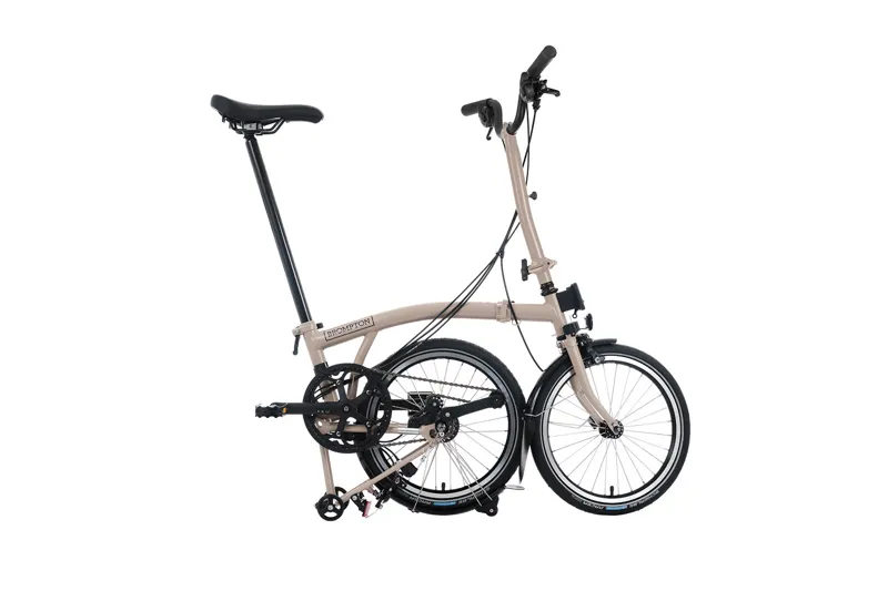 Brompton C Line 4-Speed Dune Sand Mid Bar with Super Roll+-2