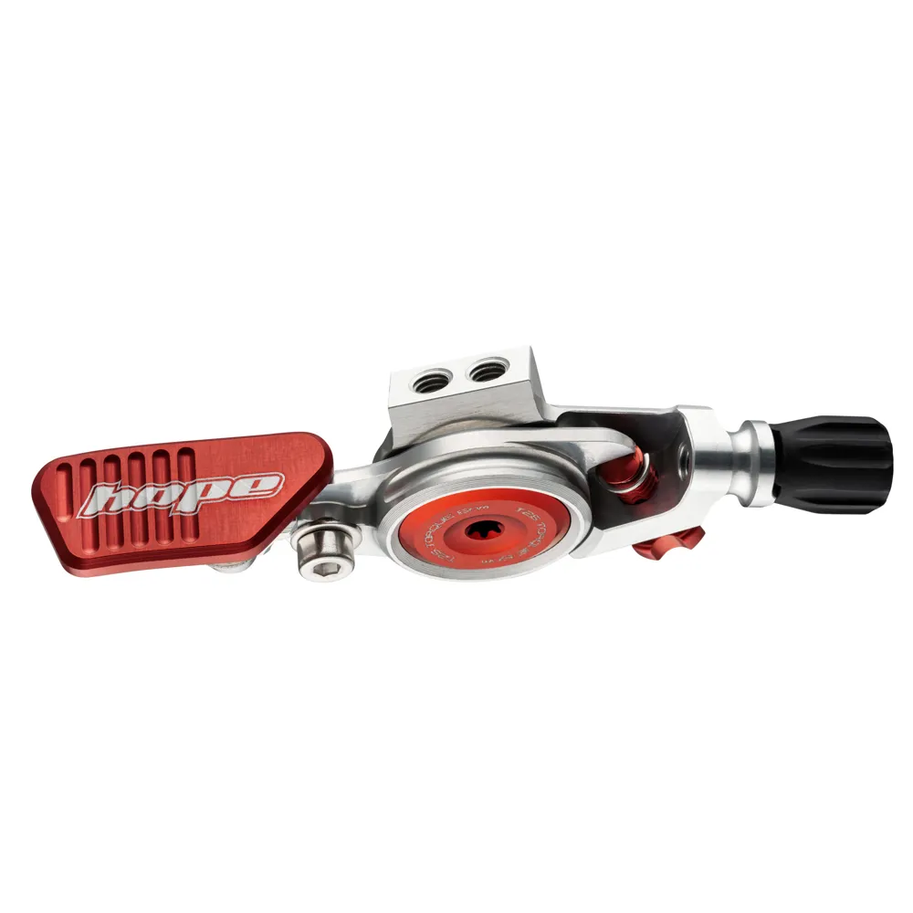 South Downs Bikes Hope Dropper Lever - Lever Only - Silver/ Red Silver | FREE delivery over £30 + Cycle Scheme