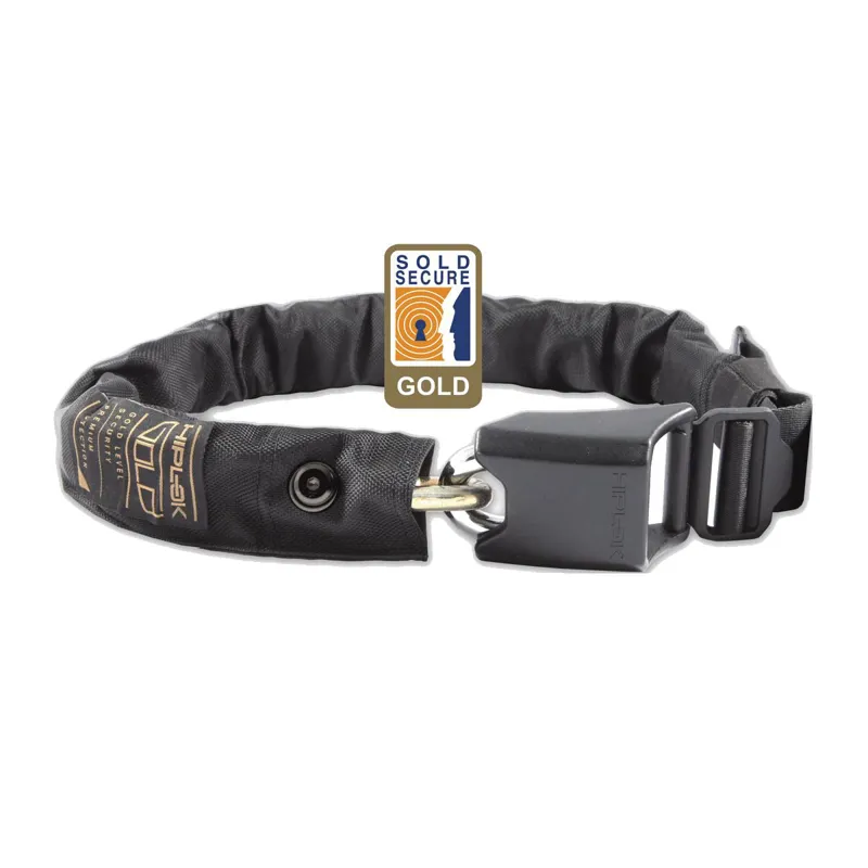 Hiplok Gold Wearable Chain Lock BLACK
