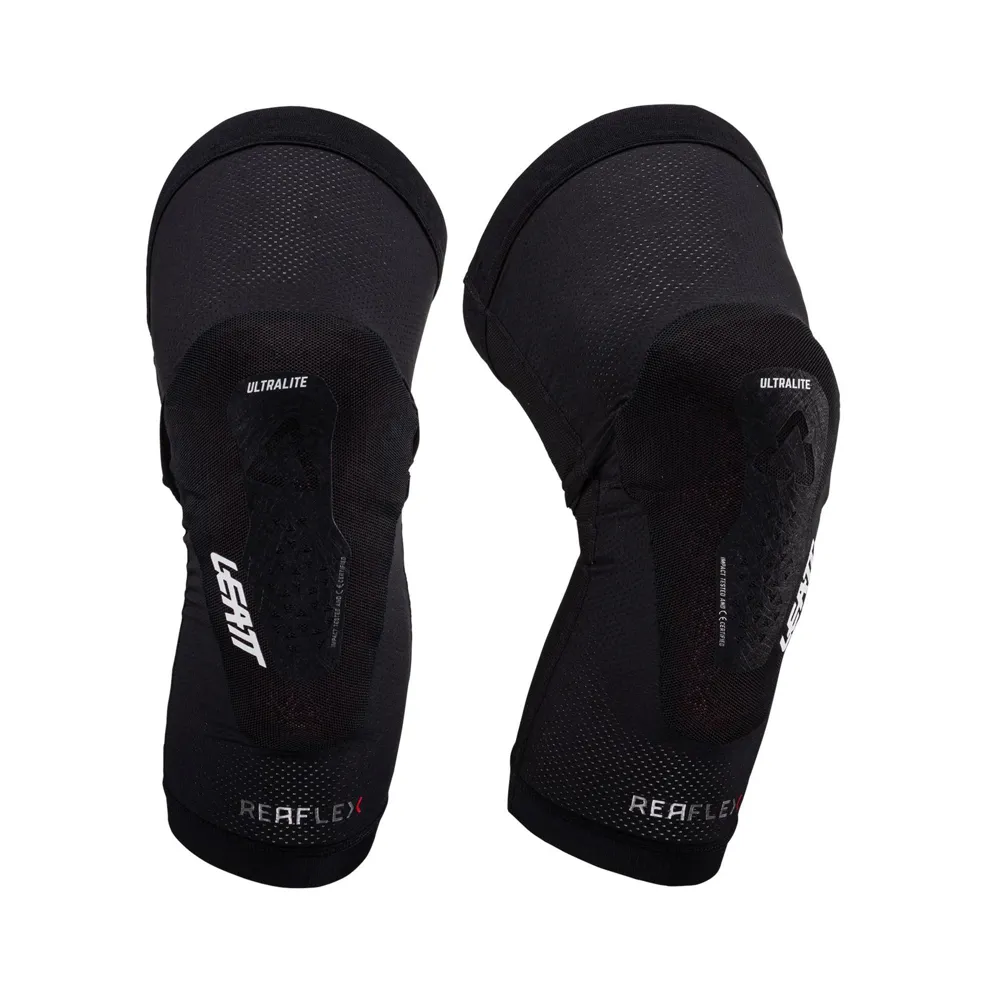 South Downs Bikes Leatt ReaFlex UltraLite Knee Guards in Black | FREE delivery over £30 + Cycle Scheme