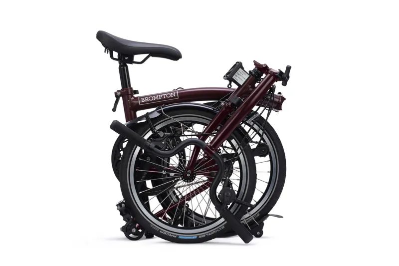 Brompton C Line Medium 4spd - Plum Red-3
