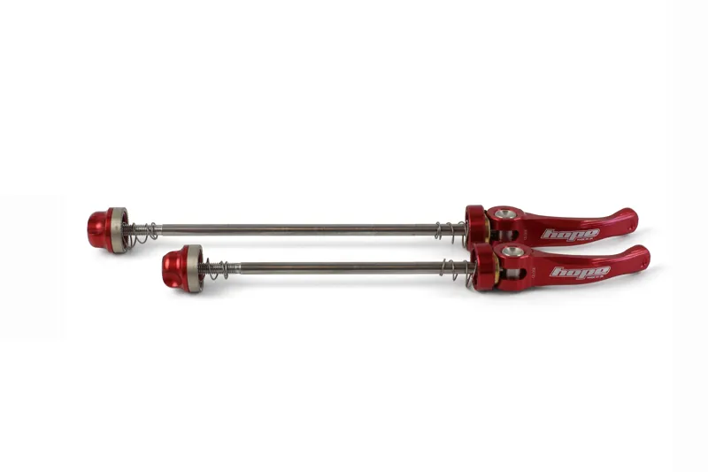 Hope Quick Release Skewer Pair - Road 130mm Red