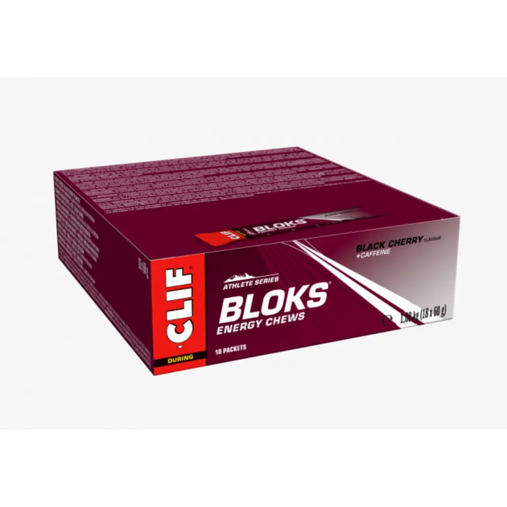 South Downs Bikes Clif Blok Energy Chews 18 Pack black cherry | FREE delivery over £30 + Cycle Scheme