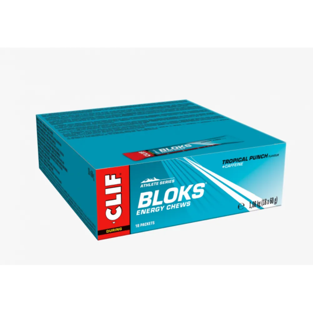 South Downs Bikes Clif Blok Energy Chews 18 Pack tropical punch | FREE delivery over £30 + Cycle Scheme