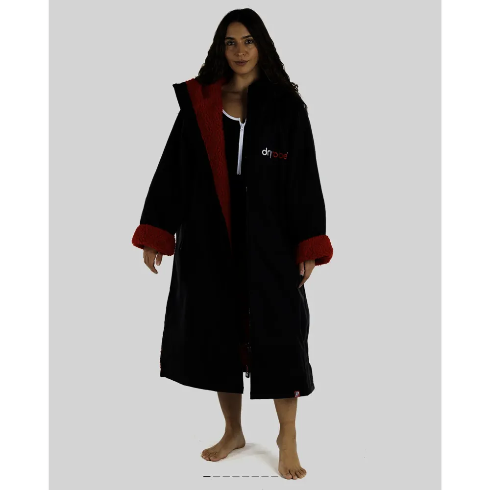 South Downs Bikes Dryrobe dryrobe Advance Long Sleeve Black/Red Large | FREE delivery over £30 + Cycle Scheme