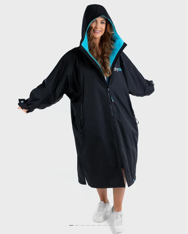 dryrobe Advance Long Sleeve Medium Black/Blue