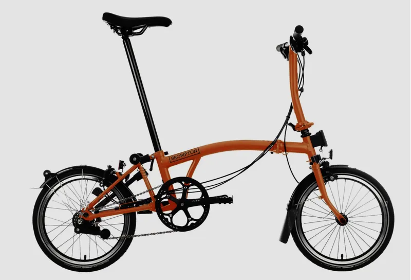 Brompton CLine Explore Mid with rack - Sunset Orange