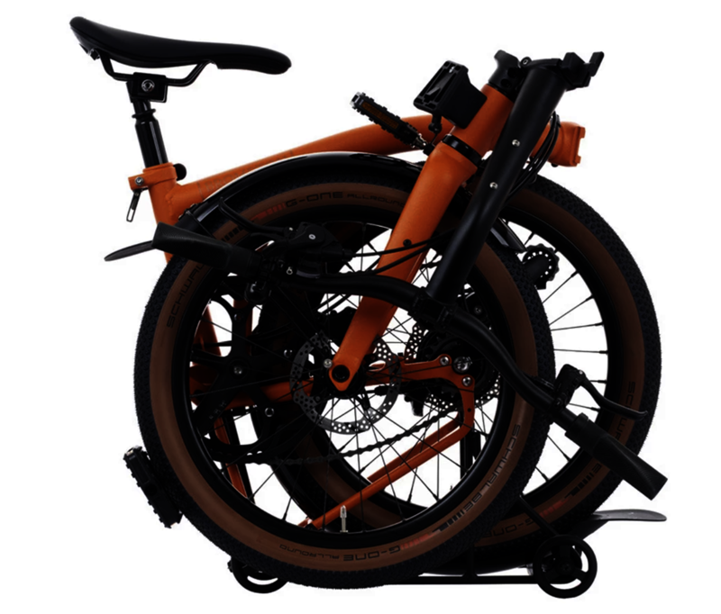 Brompton G Line with Roller Frame - 8 Speed - Adventure Orange - Medium-1
