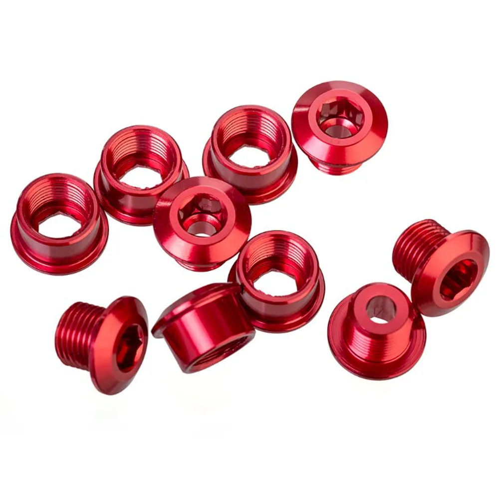 South Downs Bikes Id ID Alloy XL 6.5mm Aluminium Chainring Bolts in Anodized Red | FREE delivery over £30 + Cycle Scheme
