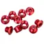 ID Alloy XL 6.5mm Aluminium Chainring Bolts in Anodized Red