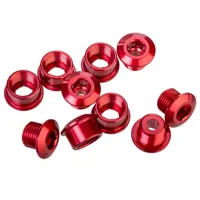 South Downs Bikes Id ID Alloy Double 8.5mm Aluminium Chainring Bolts in Anodized Red | FREE delivery over £30 + Cycle Scheme
