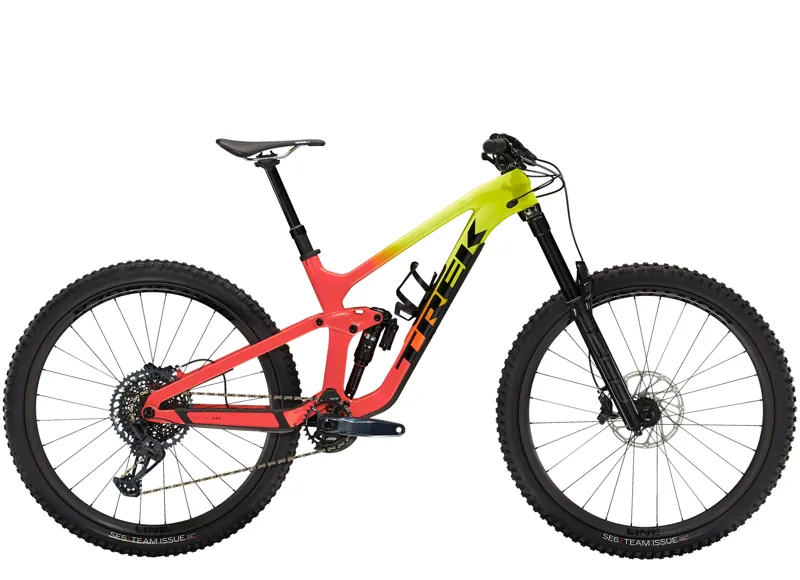 Trek Slash 9.8 GX Mountain Bike Coral to Yellow 