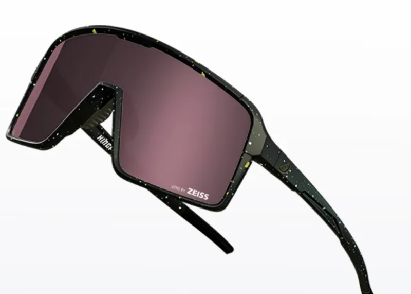 Melon Optics Kingpin Sunglasses Trail Paint Splat All Black/Amber